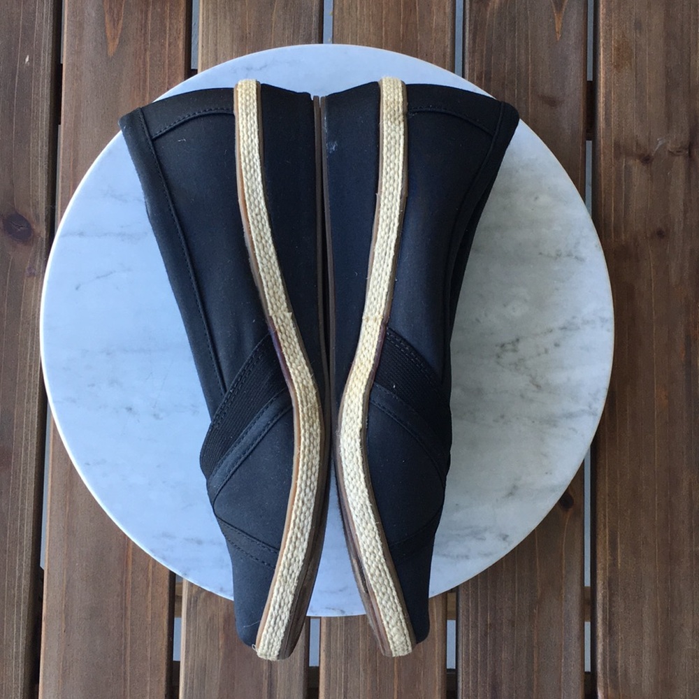 Ortholite Black Espadrille Wedge - Picture 3 of 5